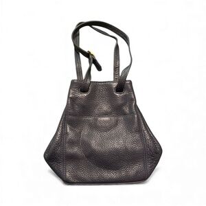 Coach Sonoma Pebbled Leather Bucket Tote in Navy – Pristine – Item 208